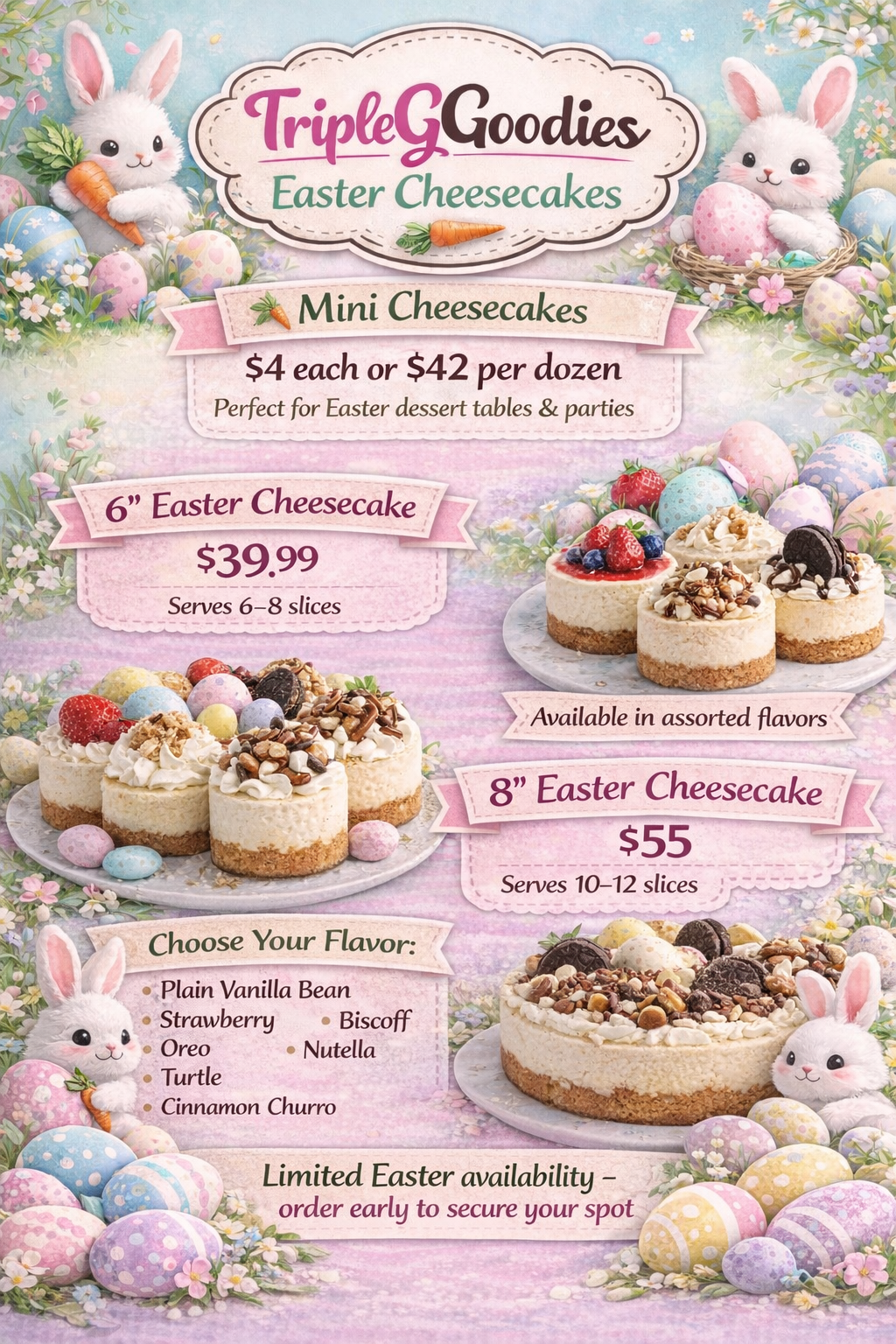 Easter Cheesecakes