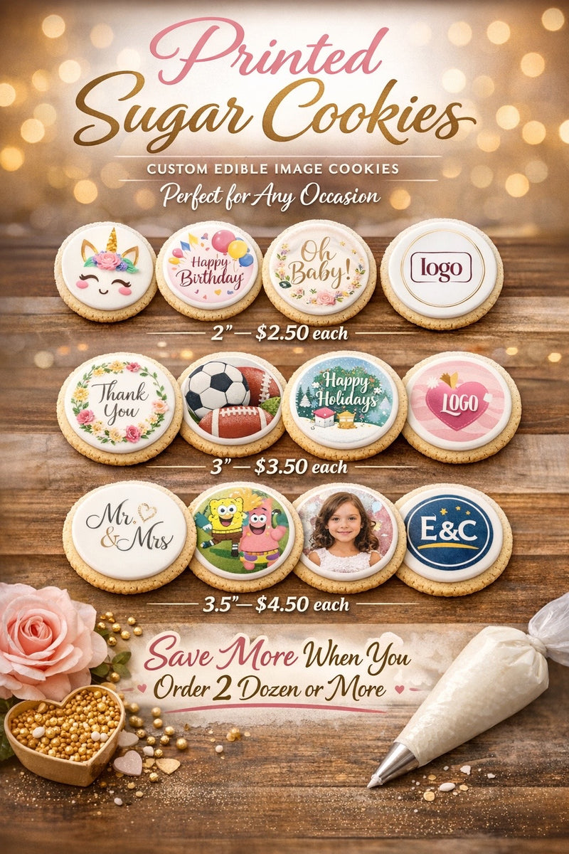 Custom Printed Sugar Cookies