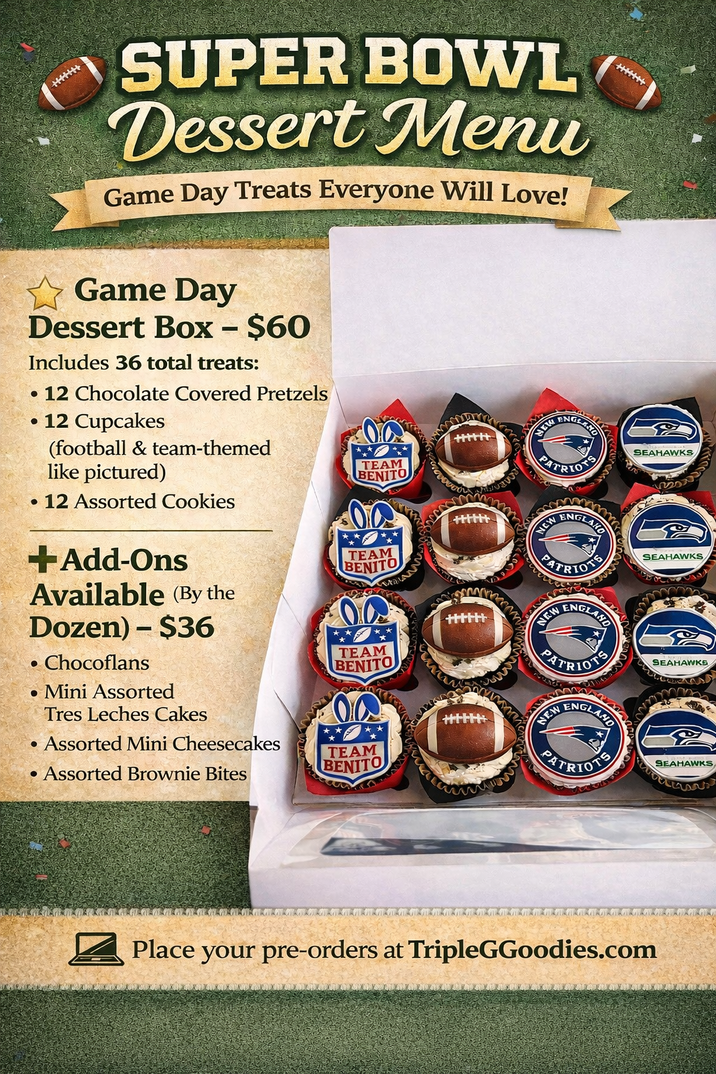 Superbowl Dessert Box