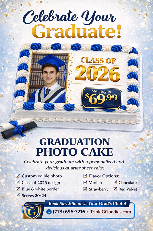 Graduation Photo Cake-Class of 2026